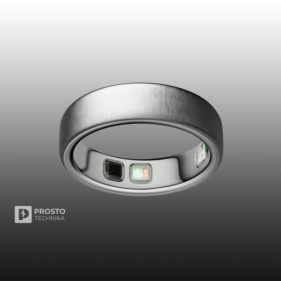 Oura Ring 5 Brushed Silver Size 6 (Матовое Серебро)